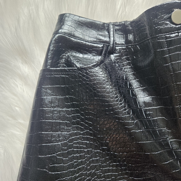 NWT Croc Faux Leather Pants Size Large - Picture 4 of 8